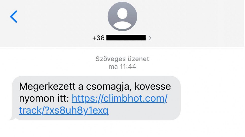 Ha ilyen sms-t kap, ne nyissa meg a linket!