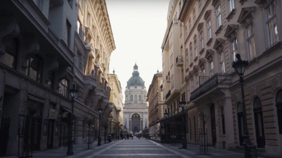 Így néz ki a kiürült Budapest – felvétel
