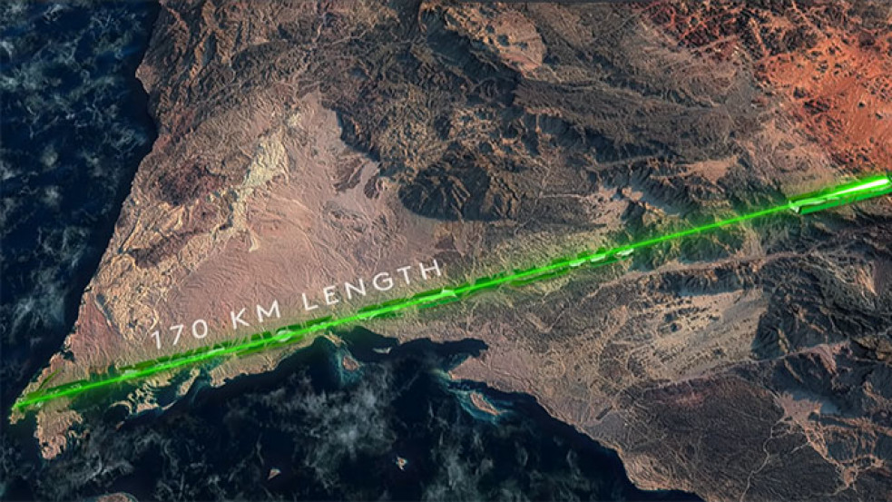 Horizontális Bábel: 170 kilométer hosszú, hipermodern város épül a szaúdi sivatagban