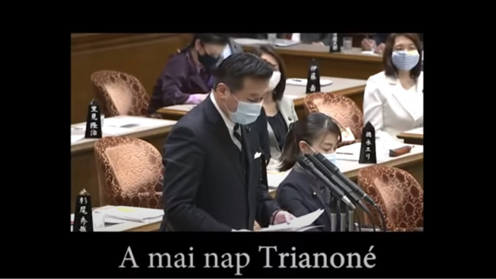 Futótűzként terjed: átverés a japán parlamentes Trianon-videó