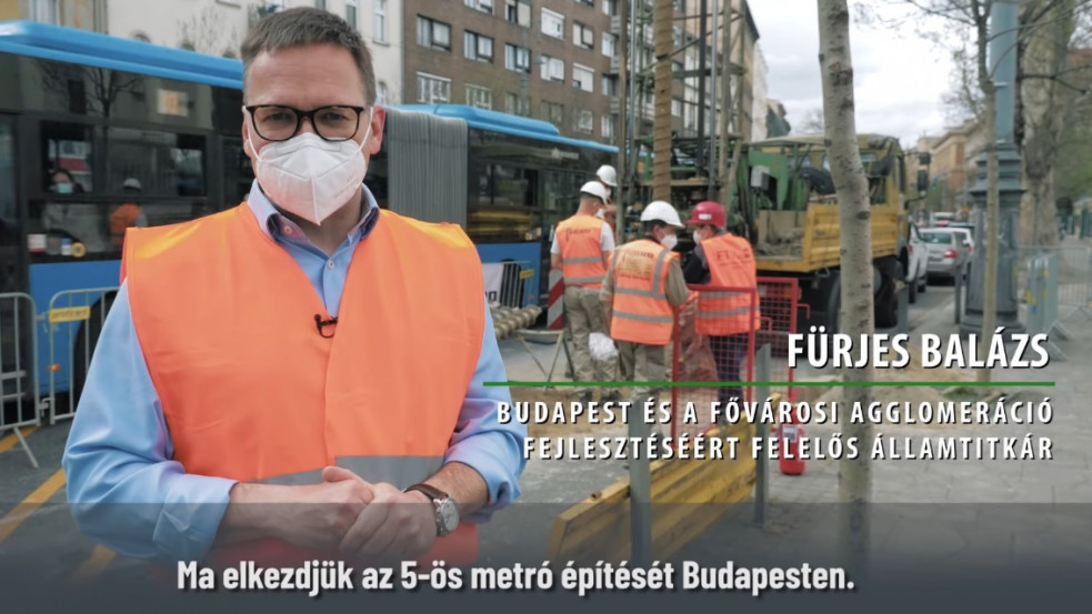 Elkezdték építeni Budapesten az 5-ös metrót - videó