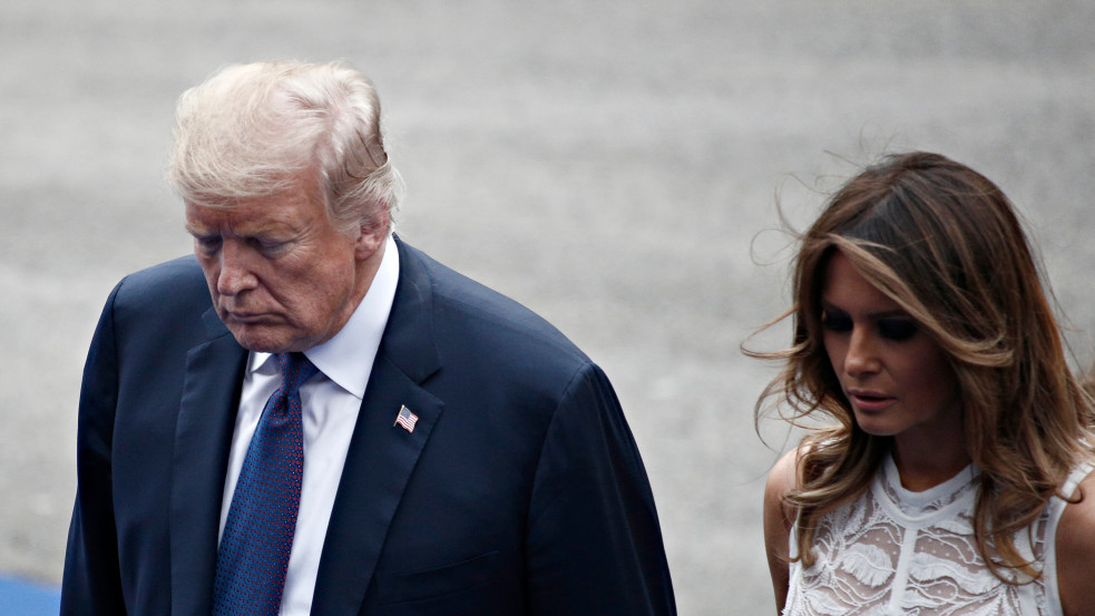 Koronavírusos Donald és Melania Trump 