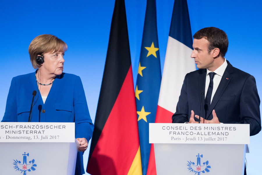 Merkel, Macron