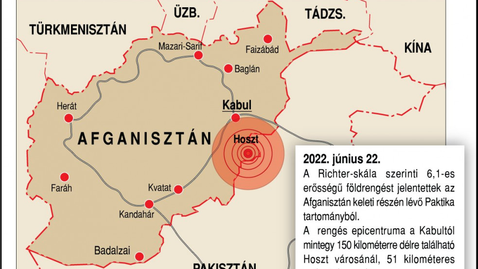 Breaking: legalább 280-en vesztették életüket a ma reggeli afganisztáni földrengésben