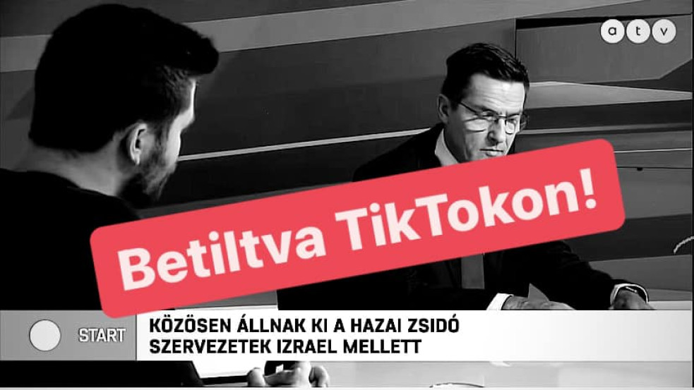 Letiltotta a Tiktok a Hetek videóját, amelyben Gázáról beszéltünk az ATV Startban