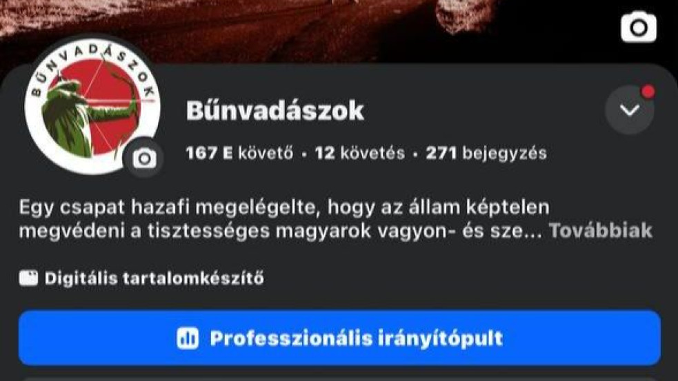 A Facebook a kampányfinisben törölte a Bűnvadászok oldalát