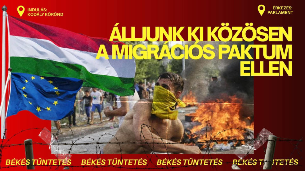 „Magyarország sorsáról mi döntünk!” – a migrációs paktum ellen tüntetnek ma a belvárosban