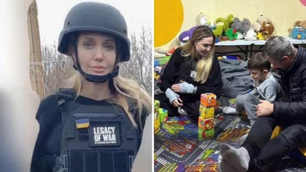 Megpróbálták besorozni Angeline Jolie sofőrjét a színésznő ukrajnai látogatása során