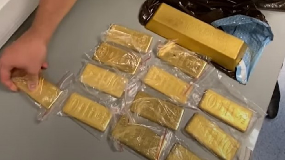 Több mint kétszáz kiló aranyat próbáltak kivinni Oroszországból örmény és orosz csempészek