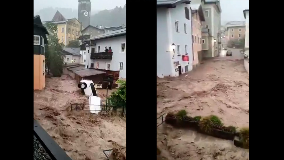 Apokaliptikus képsorok Ausztriában is: több településre is bezúdult a víztömeg