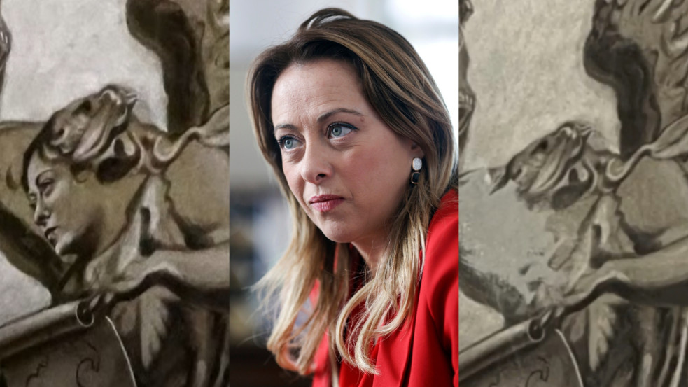 Jött, látott, eltűnt a Melonira emlékeztető angyal: lefestették a botrányt kavaró faliképet