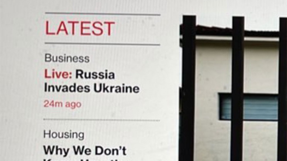 "Élőben: Oroszország megszállta Ukrajnát" - a Bloomberg véletlenül publikálta az orosz támadásról szóló, előre megírt cikkét