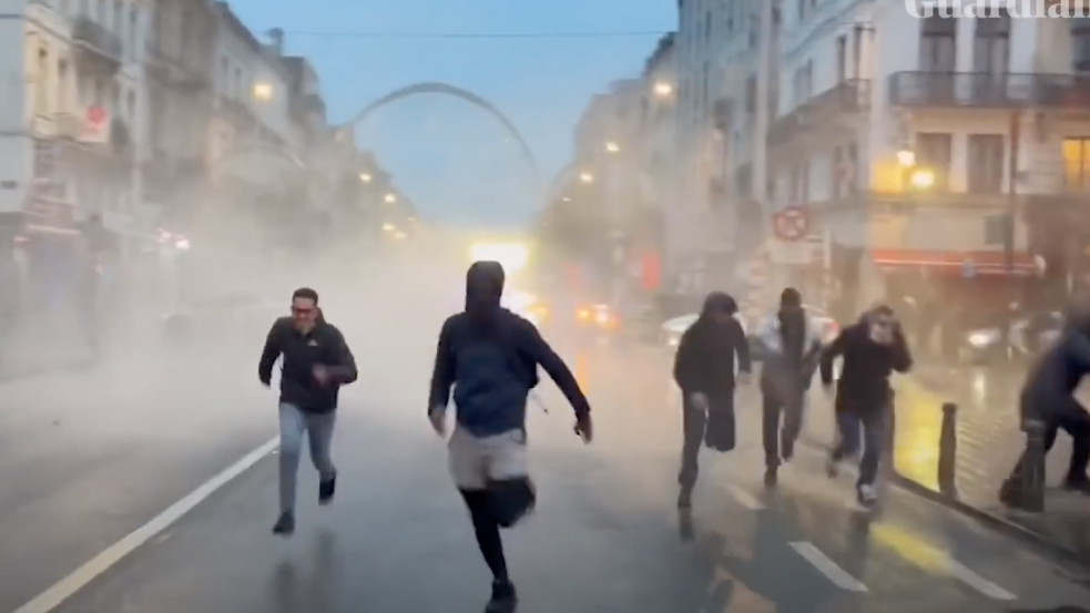 Szétverték Brüsszel belvárosát a marokkói szurkolók a Belgium elleni meccs után