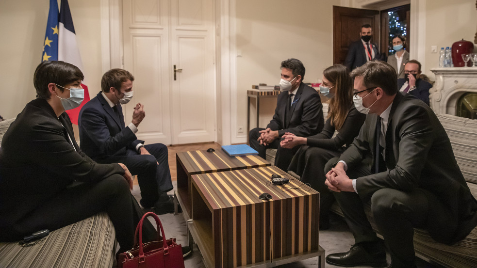 "Európai terveink nagyrészt megegyeznek" - Erről egyeztetett Macron a Márki-Zay vezette ellenzékkel