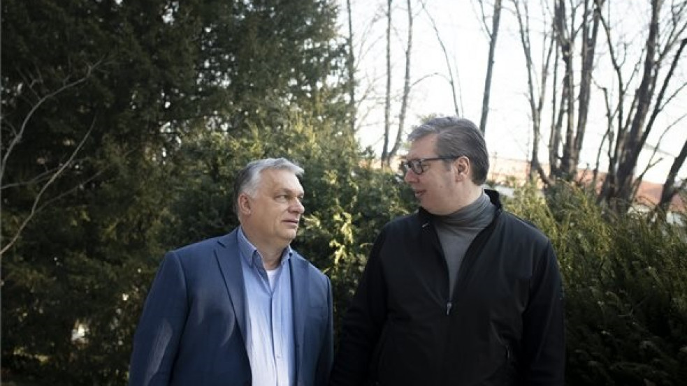 Orbán Viktor reggel Belgrádban tárgyalt a szerb államfővel