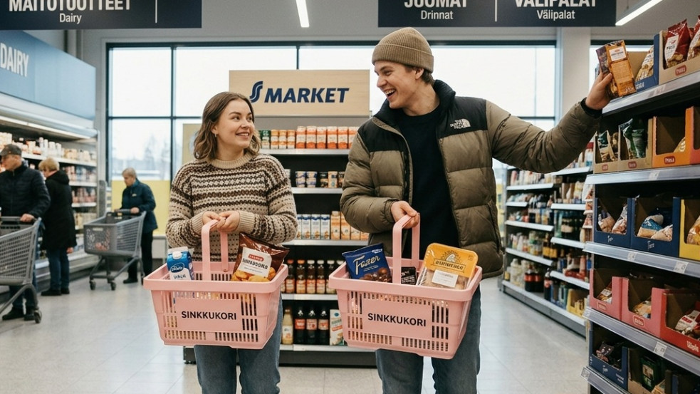 Rózsaszín kosárral a magány ellen: Tinder helyett a szupermarketben ismerkednek a finnek