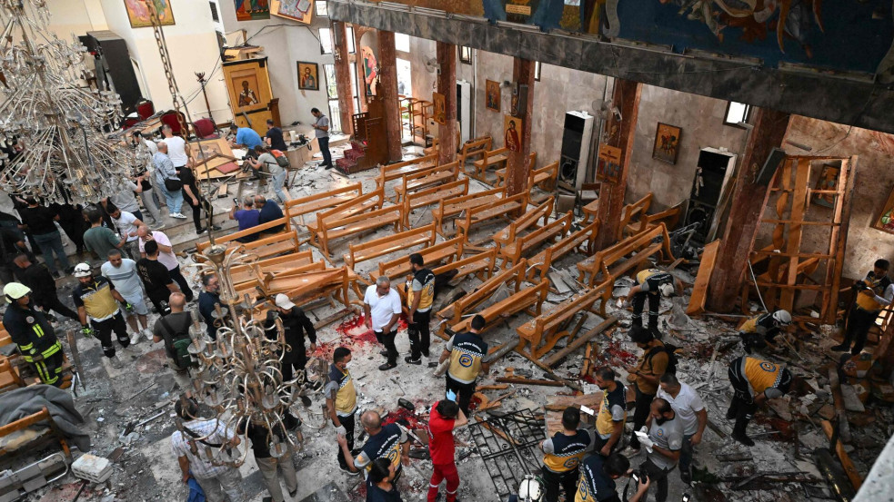 Öngyilkos merénylő robbantott egy damaszkuszi templomban