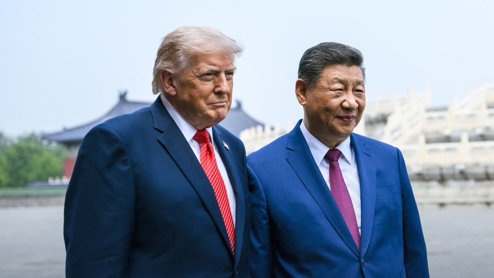 Csak Trump kapott vörös szőnyeget arany szegéllyel Pekingben