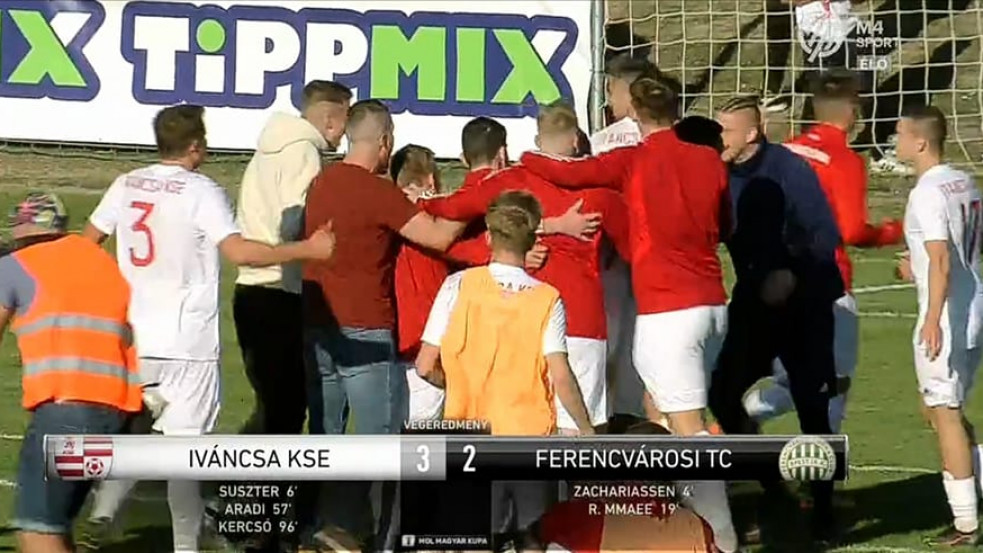 Óriási meglepetés: a harmadosztályú Iváncsa kiejtette a Ferencvárost a kupából