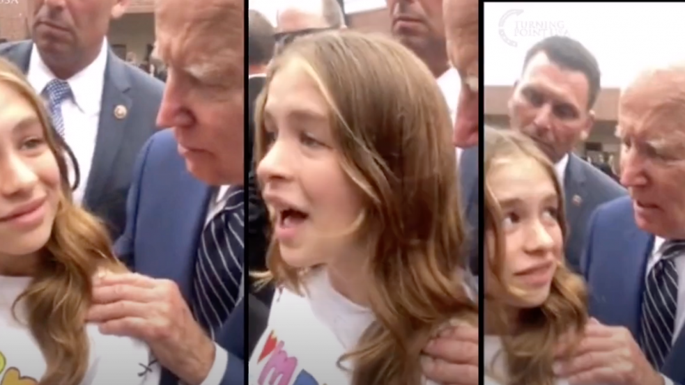 Levideózták, ahogy Biden randitippeket ad egy fiatal lánynak