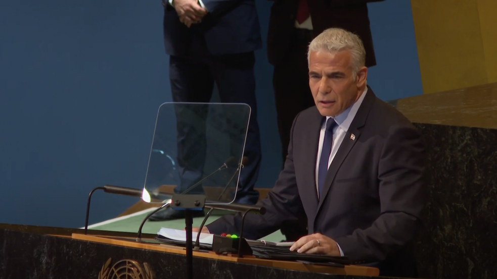 „Izrael jövőjét veszélyezteti” – Óriási felháborodást váltott ki Lapid ENSZ-beszéde