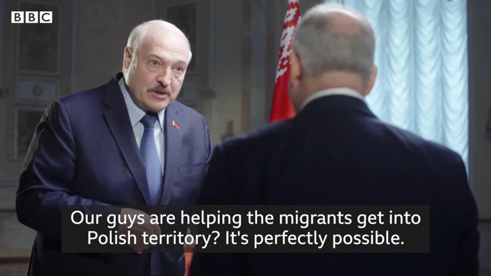Lukasenka a BBC-nek: "Lehet, hogy segítettük migránsok átjutását az EU-ba"