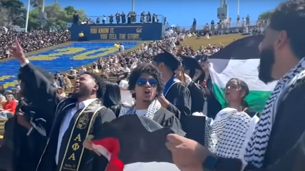 Videó: több diplomaosztót félbeszakítottak az Izrael-ellenes tüntetők
