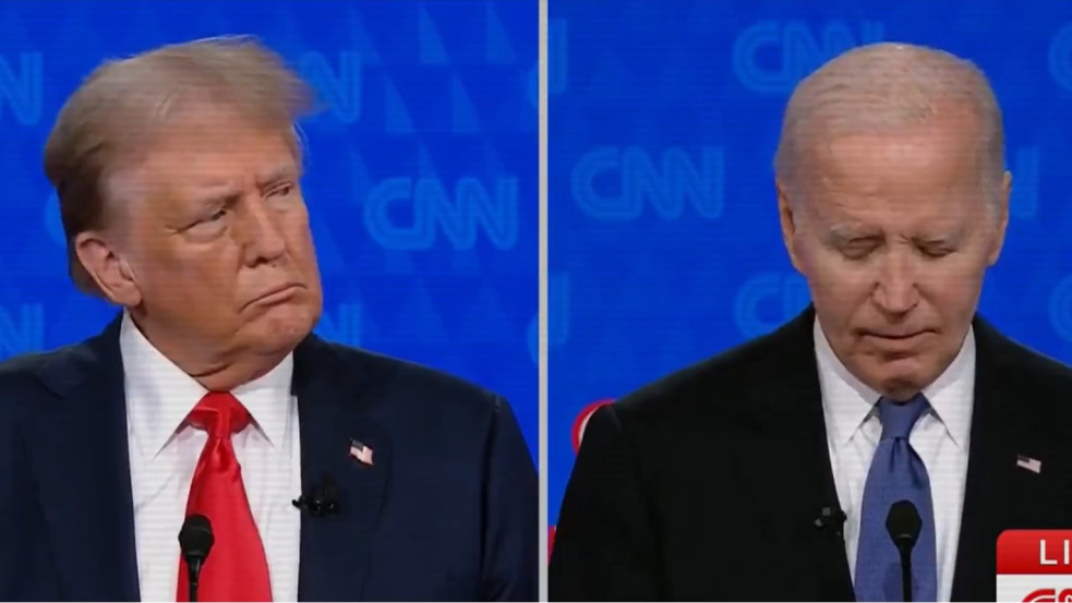 Trump totális vereséget mért Bidenre az elnökjelölti vita első fordulóján
