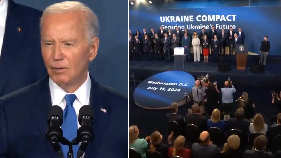Több mint kínos: Biden „Putyin elnökként” mutatta be Zelenszkijt a NATO-csúcson