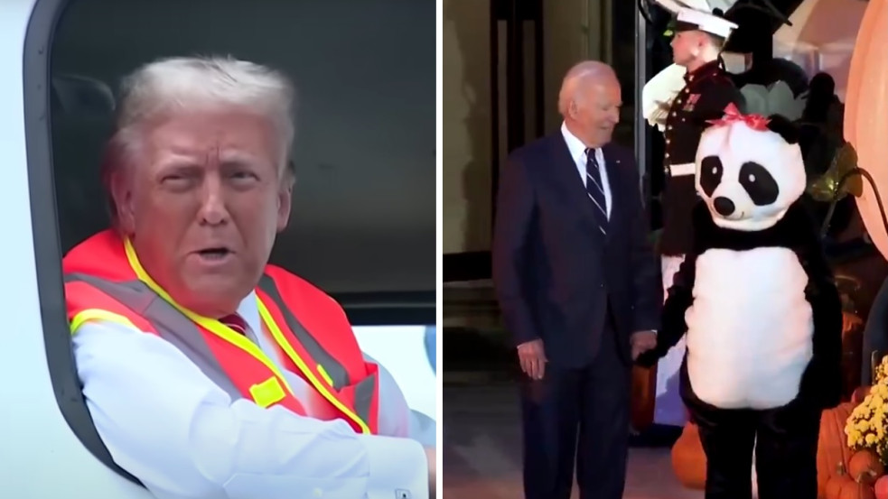Hírfolyam: Trump kukásembernek öltözött, Biden kisbabákat harapdált halloween előtt