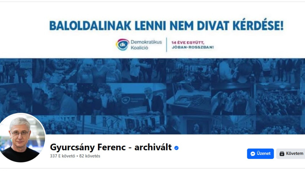 Gyurcsány Ferenc a Facebookról is eltűnt