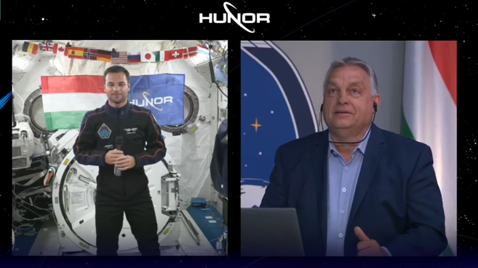 „Van nálam piros arany és erős paprika is” - Orbán Viktor felhívta az űrállomáson Kapu Tibort
