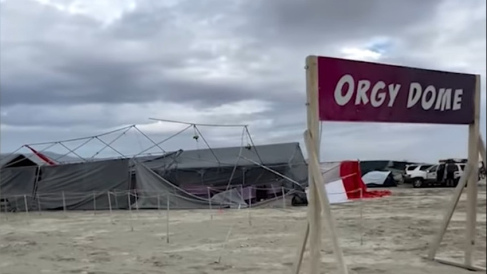 Összedőlt a Burning Man fesztivál hírhedt „Orgiadómja”