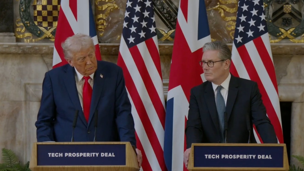„Kevés vitáink egyike” - Trump nem ért egyet Starmerrel a palesztin állam elismerésében