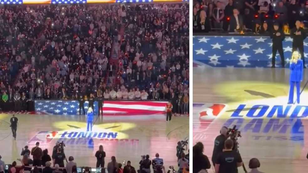 „Hagyjátok békén Grönlandot!” - Ovációt kapott az amerikai himnuszt kifütyülő néző az NBA londoni mérkőzésén 