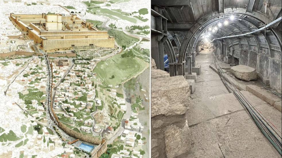 2000 éves, Templom-hegyhez vezető ősi zarándokút nyílt meg a nyilvánosság előtt Jeruzsálemben