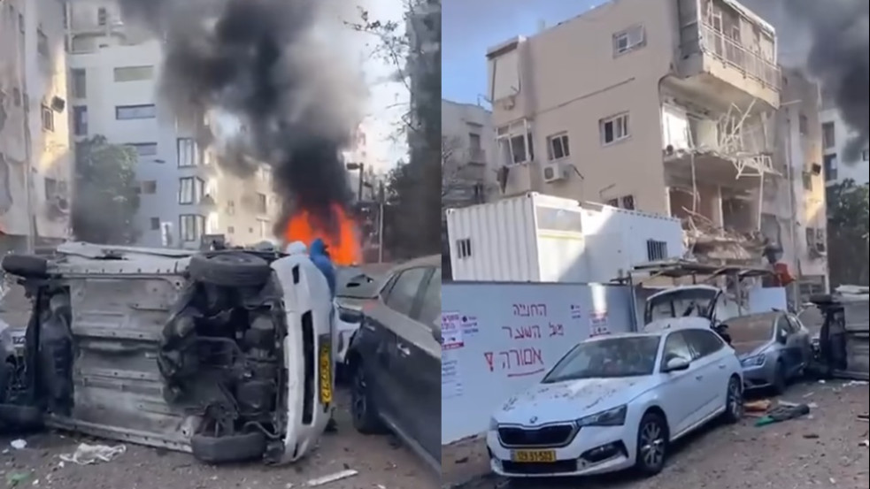 Tel-Aviv központját érte súlyos iráni rakétatalálat
