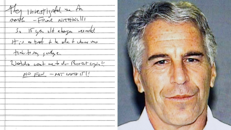Nyilvánosságra került Jeffrey Epstein titokzatos „búcsúlevele”