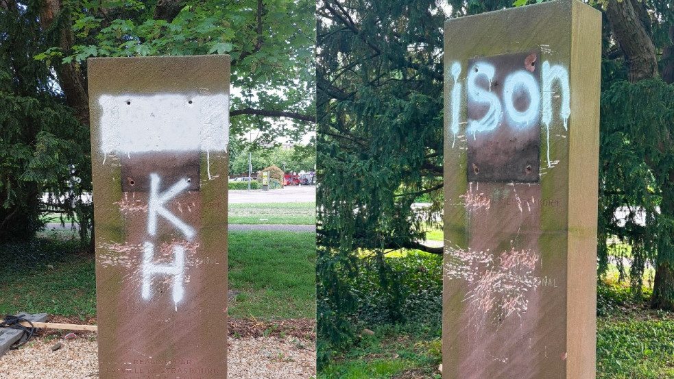 Zsinórban kétszer is megrongálták Petőfi emlékművét Strasbourgban