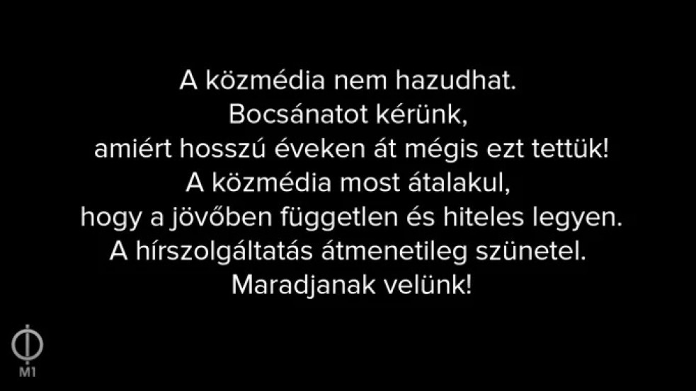 Új éra? Elsötétült az M1 és leállt a Kossuth Rádió