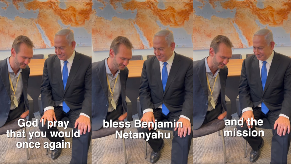 Együtt imádkozott Nick Vujicic és Netanjahu Jeruzsálemben
