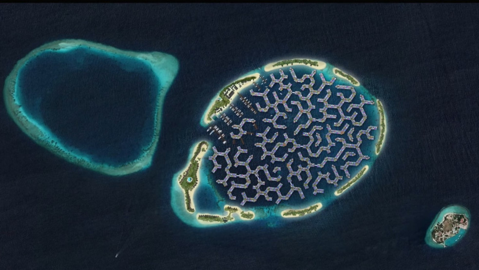 Gigantikus úszóvárost építenek a Maldív-szigeteknél