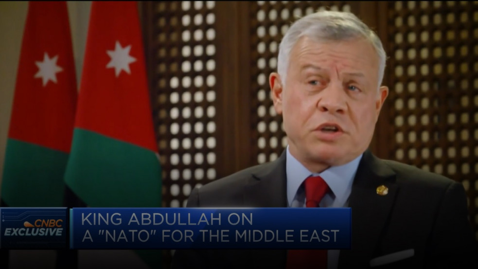 Közel-keleti NATO létrehozását szorgalmazza a jordán király