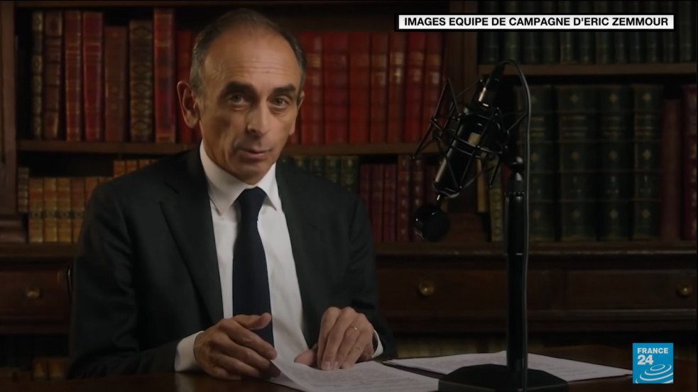 "Franciaország már nem Franciaország és ezt mindenki látja" - videós üzenetben jelentette be jelöltségét Éric Zemmour
