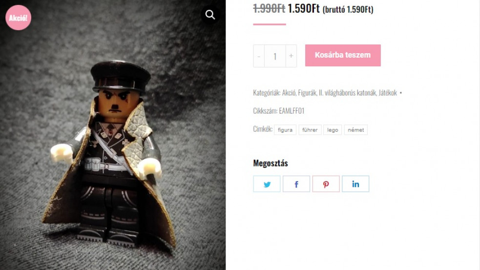 Hitleres Legót árul az egyik magyar webáruház