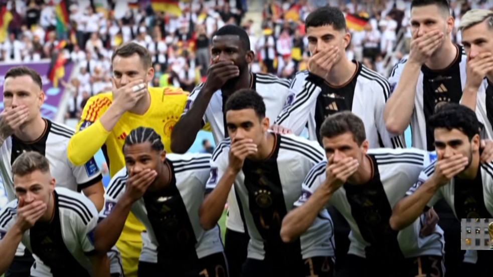 Nem a német játékosok akarták a szájeltakarást, a szövetség erőltette az akciót