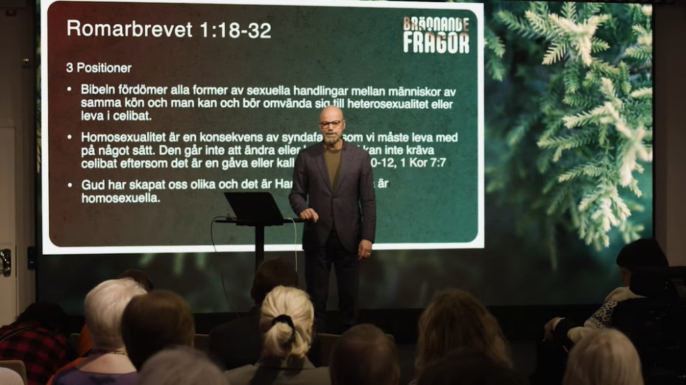 „Nem egyértelmű a Biblia alapján, hogy a homoszexualitás bűn” – véli egy svéd pünkösdi gyülekezet pásztora