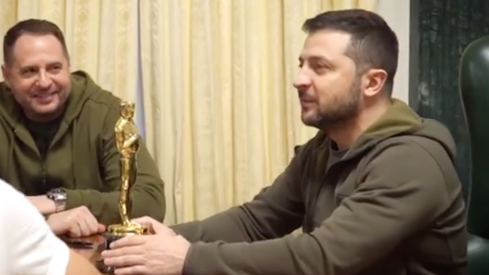 Videó: Oscar-díjat kapott Volodimir Zelenszkij