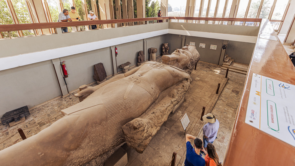 Meghiúsult nagy rablás: tíztonnás Ramszesz-szobrot próbáltak daruval ellopni Egyiptomban