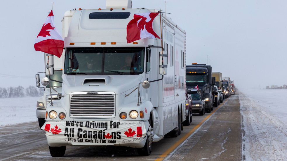 "Szabadságkonvoj": mit akarnak a kanadai kamionosok?